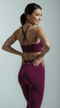 High-Waist Burgundys
